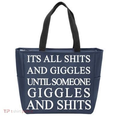 Shits And Giggles Funny Meme Tote Bag