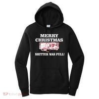 Shitter Was Full Funny Christmas Women's Hoodie thumb 0