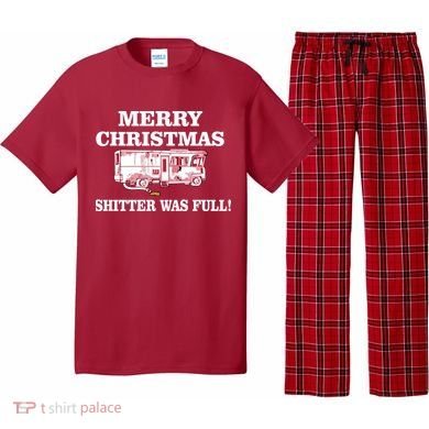 Shitter Was Full Funny Christmas Pajama Set