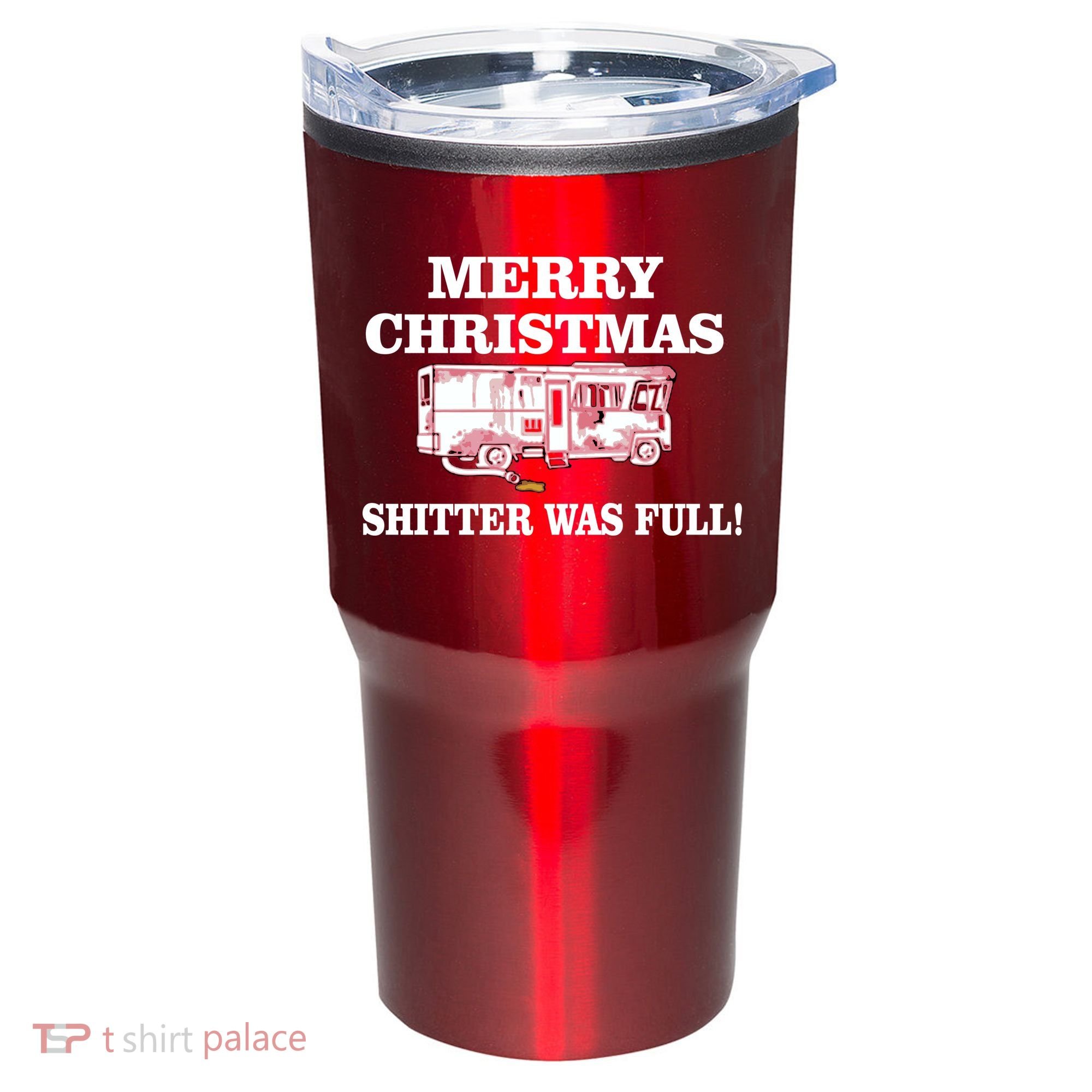 Shitter Was Full Funny Christmas Tumbler