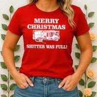 Shitter Was Full Funny Christmas Women's T-Shirt thumb 2