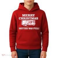 Shitter Was Full Funny Christmas Kids Hoodie thumb 4