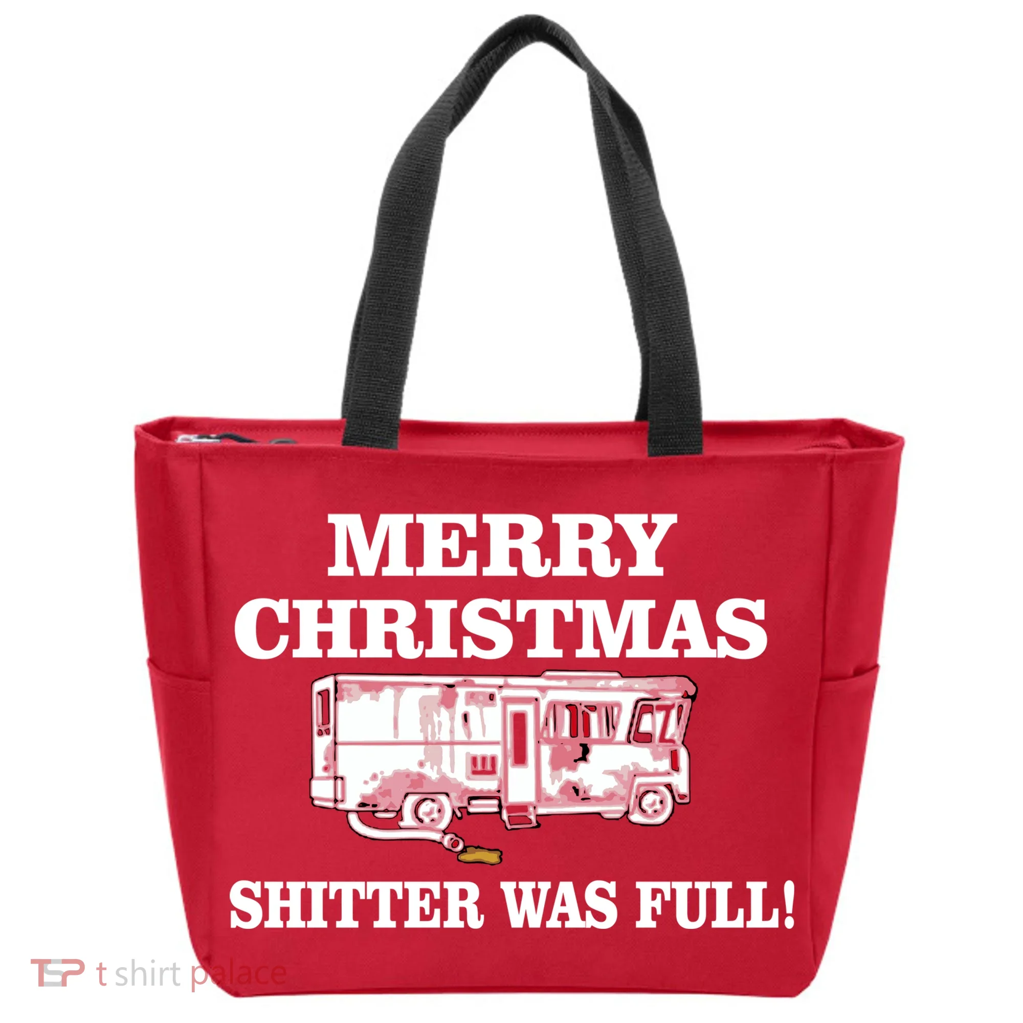 Shitter Was Full Funny Christmas Tote Bag