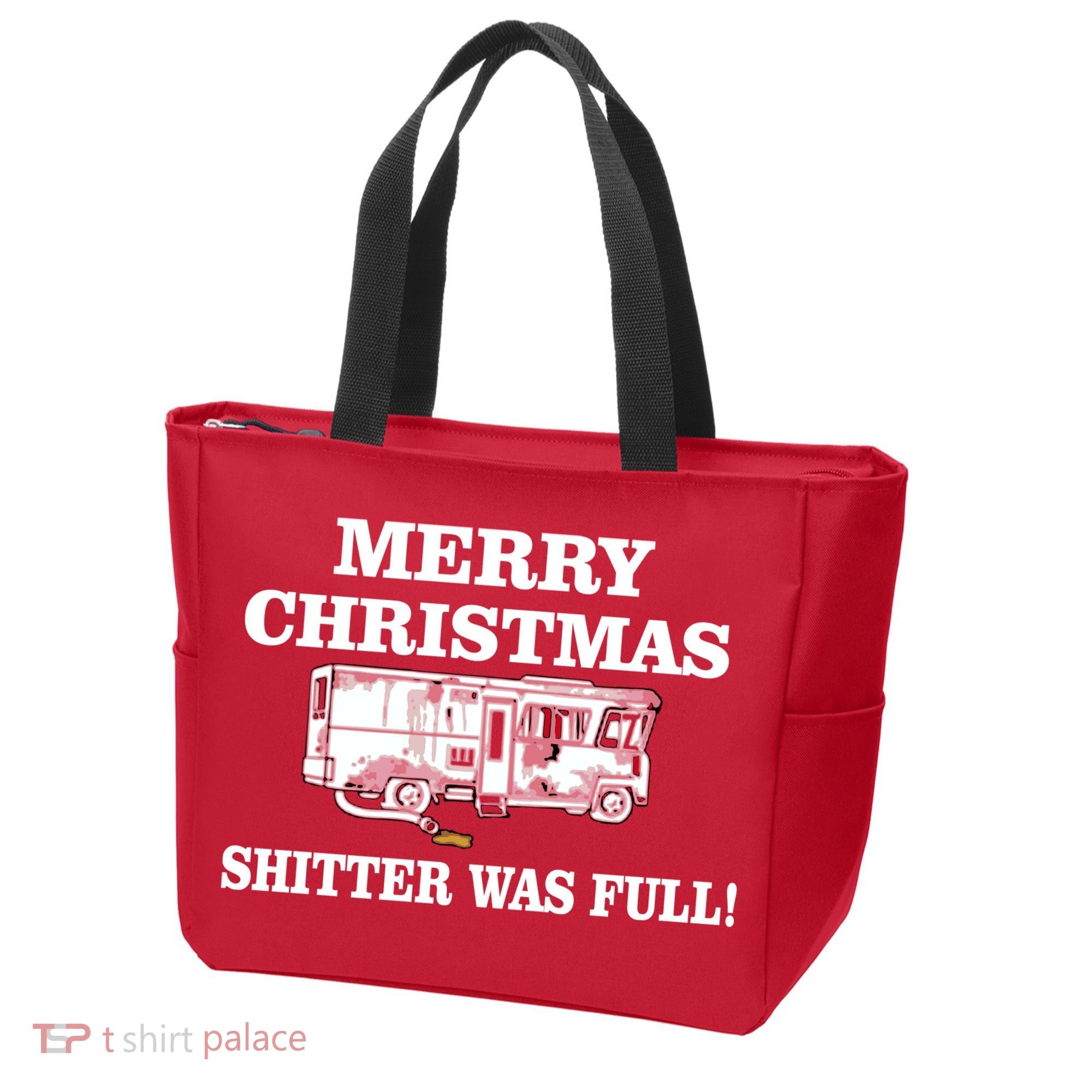 Shitter Was Full Funny Christmas Tote Bag