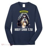 Shitzu Dog Holy Shih Tzu Long Sleeve Shirt thumb 0
