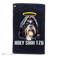 Shitzu Dog Holy Shih Tzu Golf Towel thumb 0