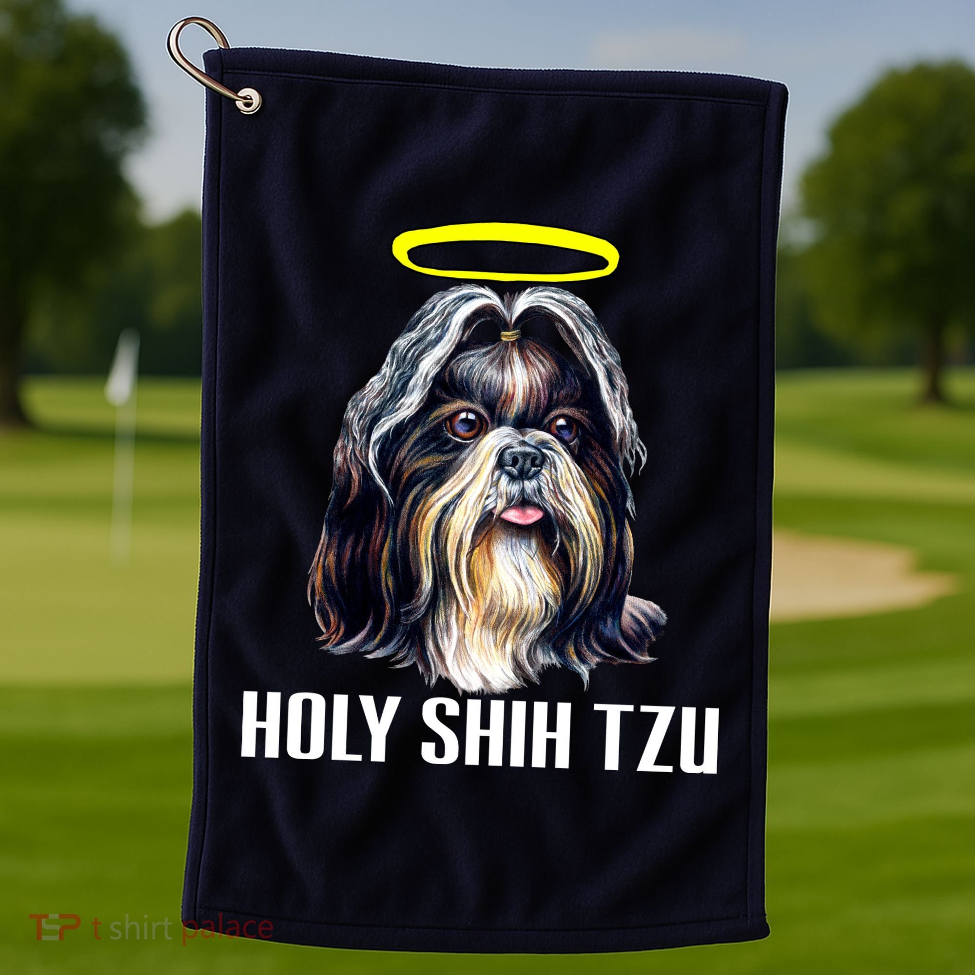Shitzu Dog Holy Shih Tzu Golf Towel