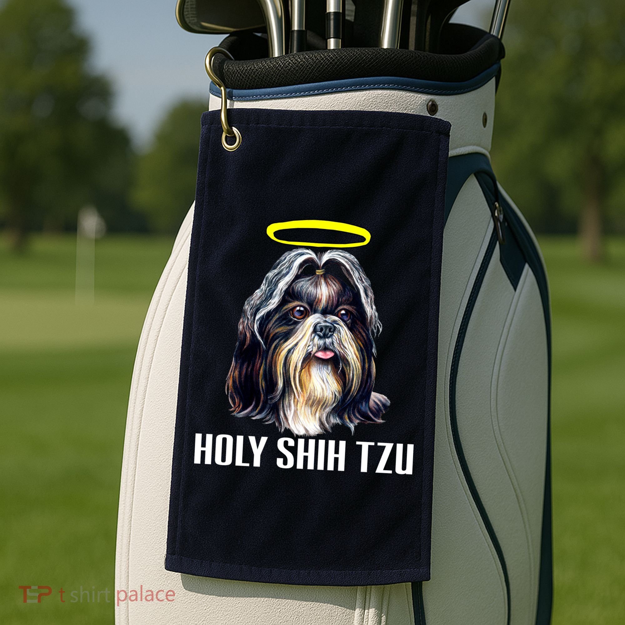 Shitzu Dog Holy Shih Tzu Golf Towel