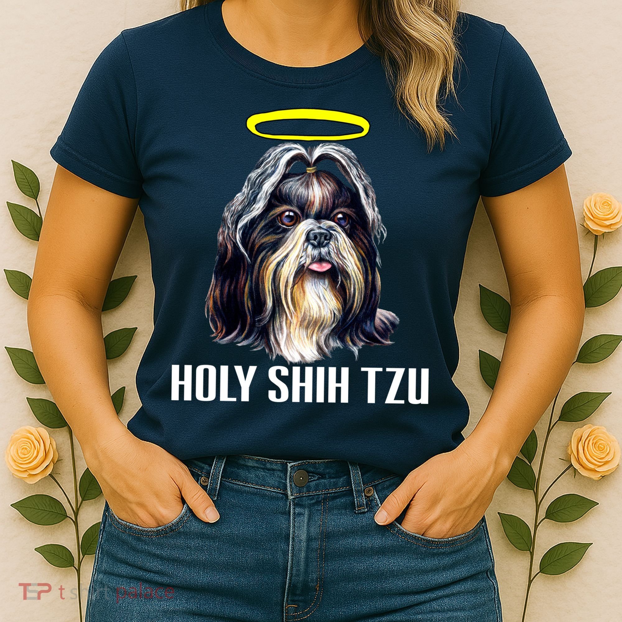 Shitzu Dog Holy Shih Tzu Women's T-Shirt