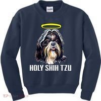 Shitzu Dog Holy Shih Tzu Kids Sweatshirt thumb 0