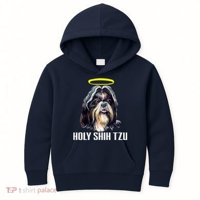 Shitzu Dog Holy Shih Tzu Kids Hoodie