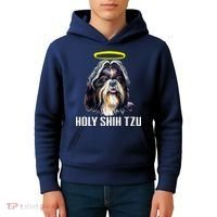 Shitzu Dog Holy Shih Tzu Kids Hoodie thumb 4