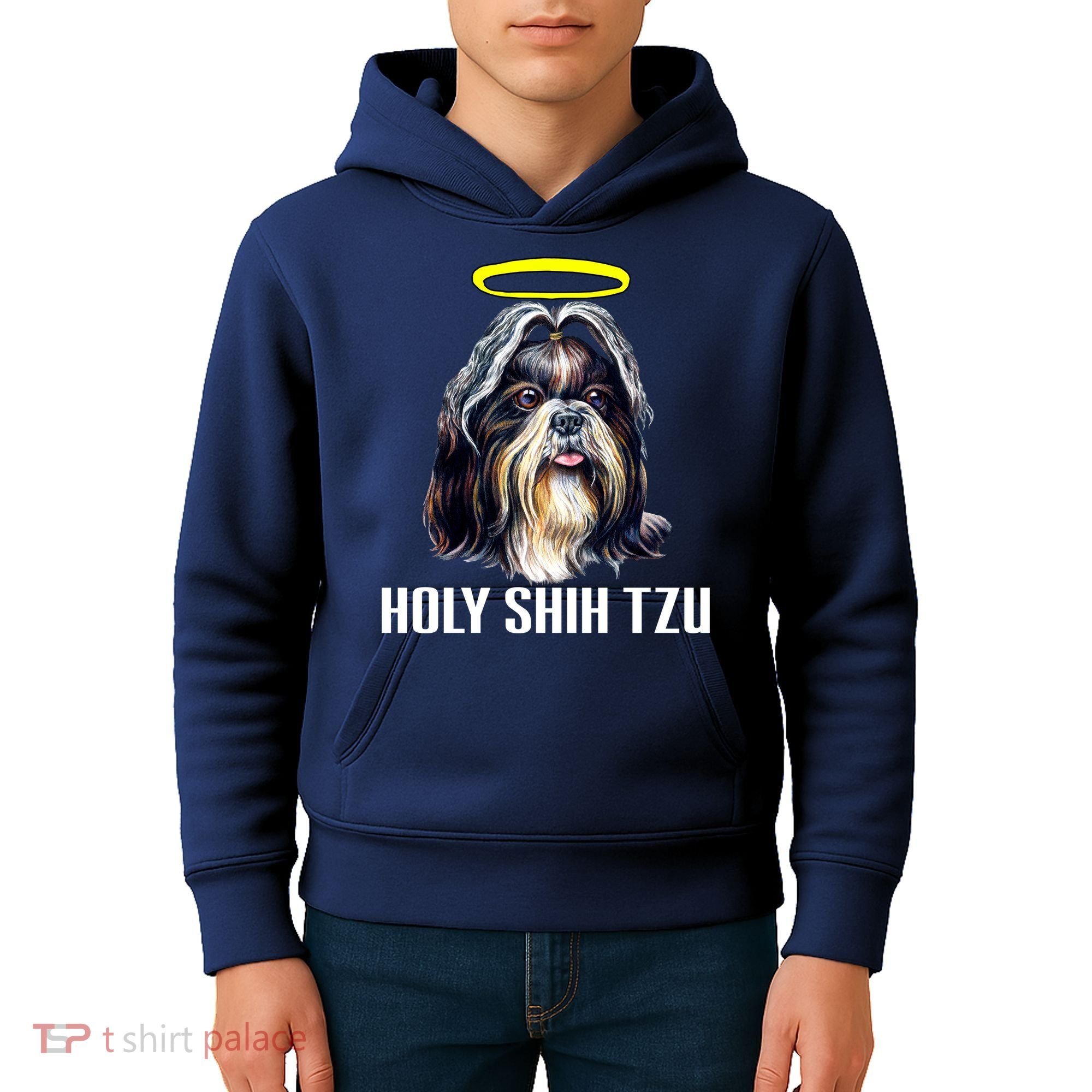 Shitzu Dog Holy Shih Tzu Kids Hoodie