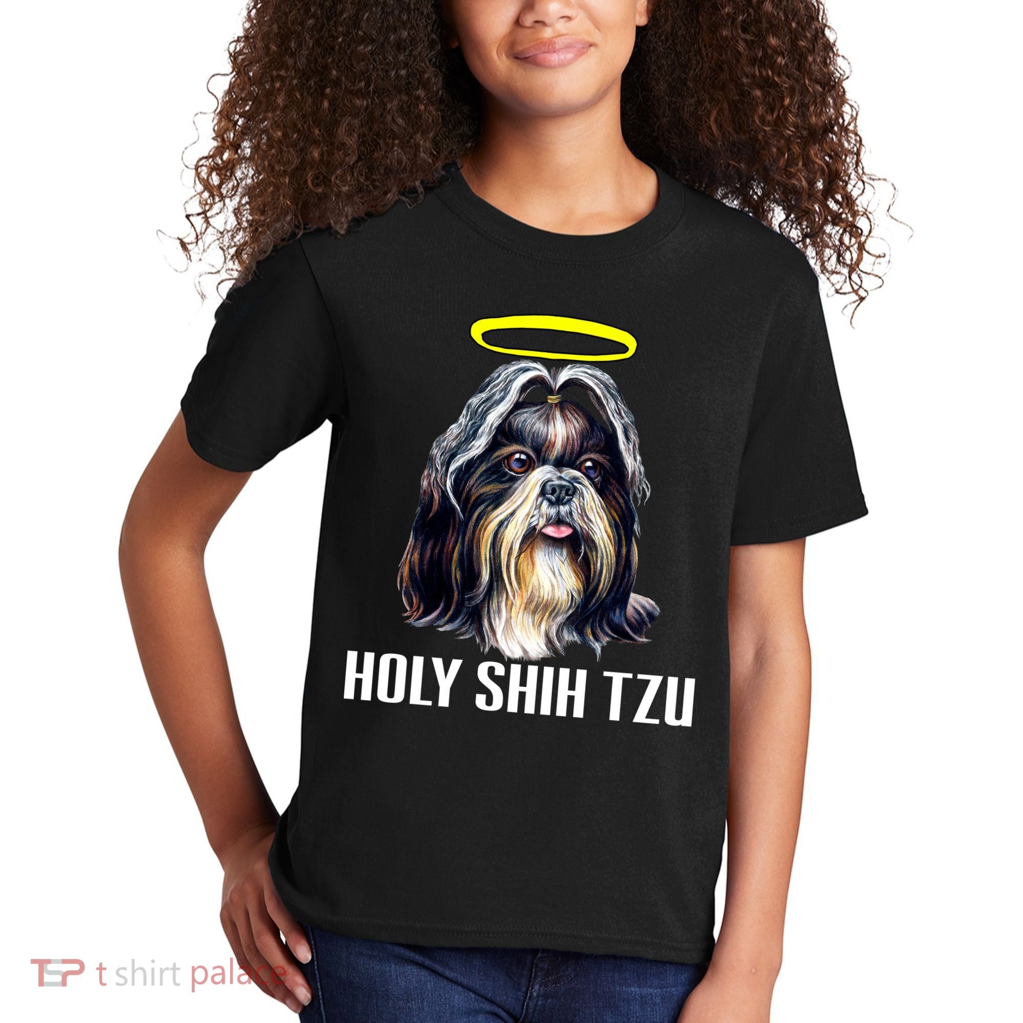 Shitzu Dog Holy Shih Tzu Kids T-Shirt