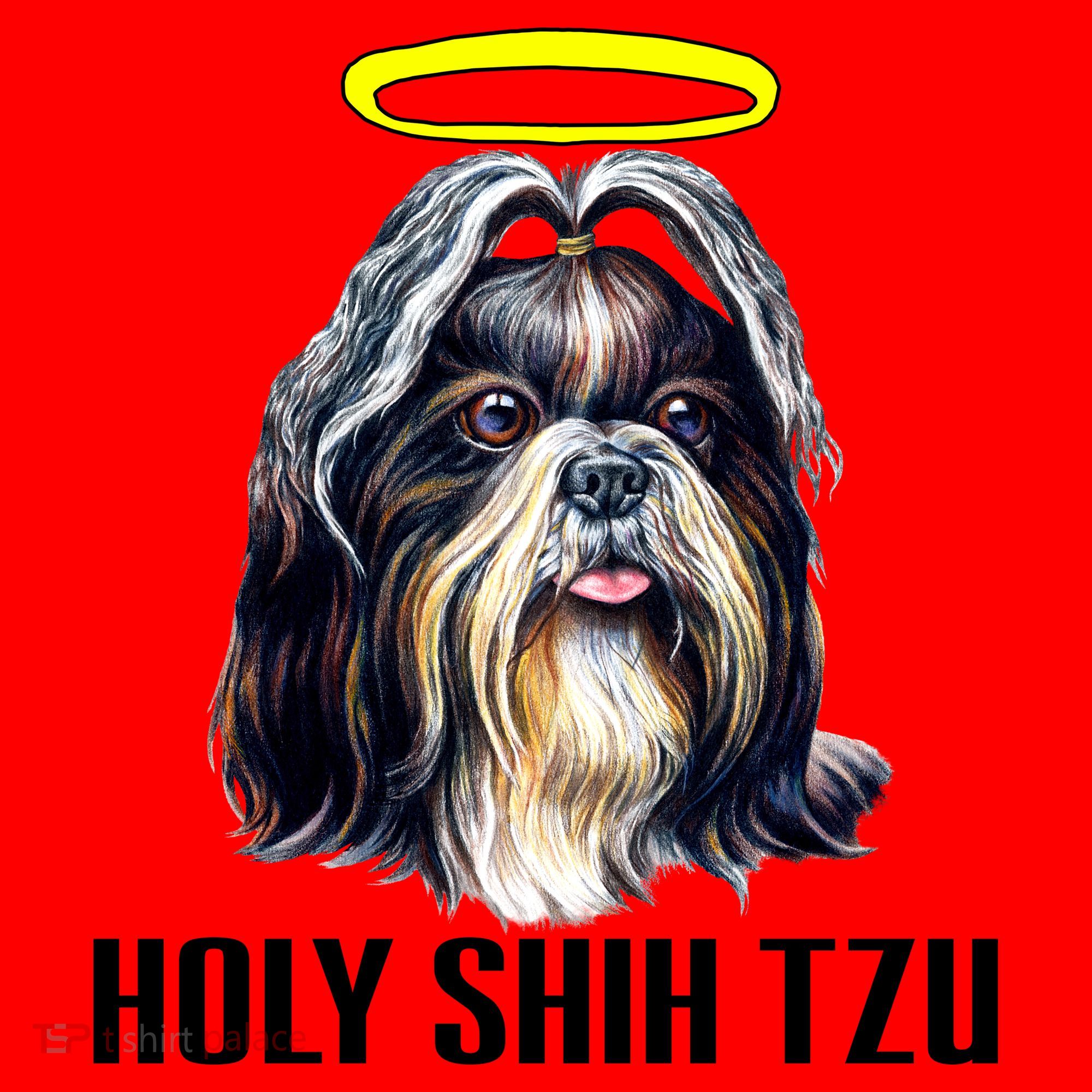 Shitzu Dog Holy Shih Tzu Santa Hat