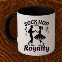 Sock Hop Jukebox Poodle Skirt Greaser 1950S Rock Coffee Mug thumb 2