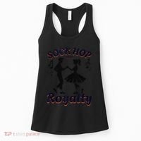 Sock Hop Jukebox Poodle Skirt Greaser 1950S Rock Women's Tank Top thumb 0