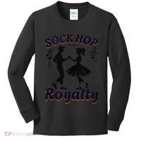Sock Hop Jukebox Poodle Skirt Greaser 1950S Rock Kids Long Sleeve Shirt thumb 0