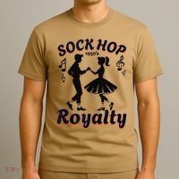 Sock Hop Jukebox Poodle Skirt Greaser 1950S Rock T-Shirt thumb 3