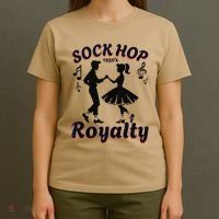 Sock Hop Jukebox Poodle Skirt Greaser 1950S Rock T-Shirt thumb 4