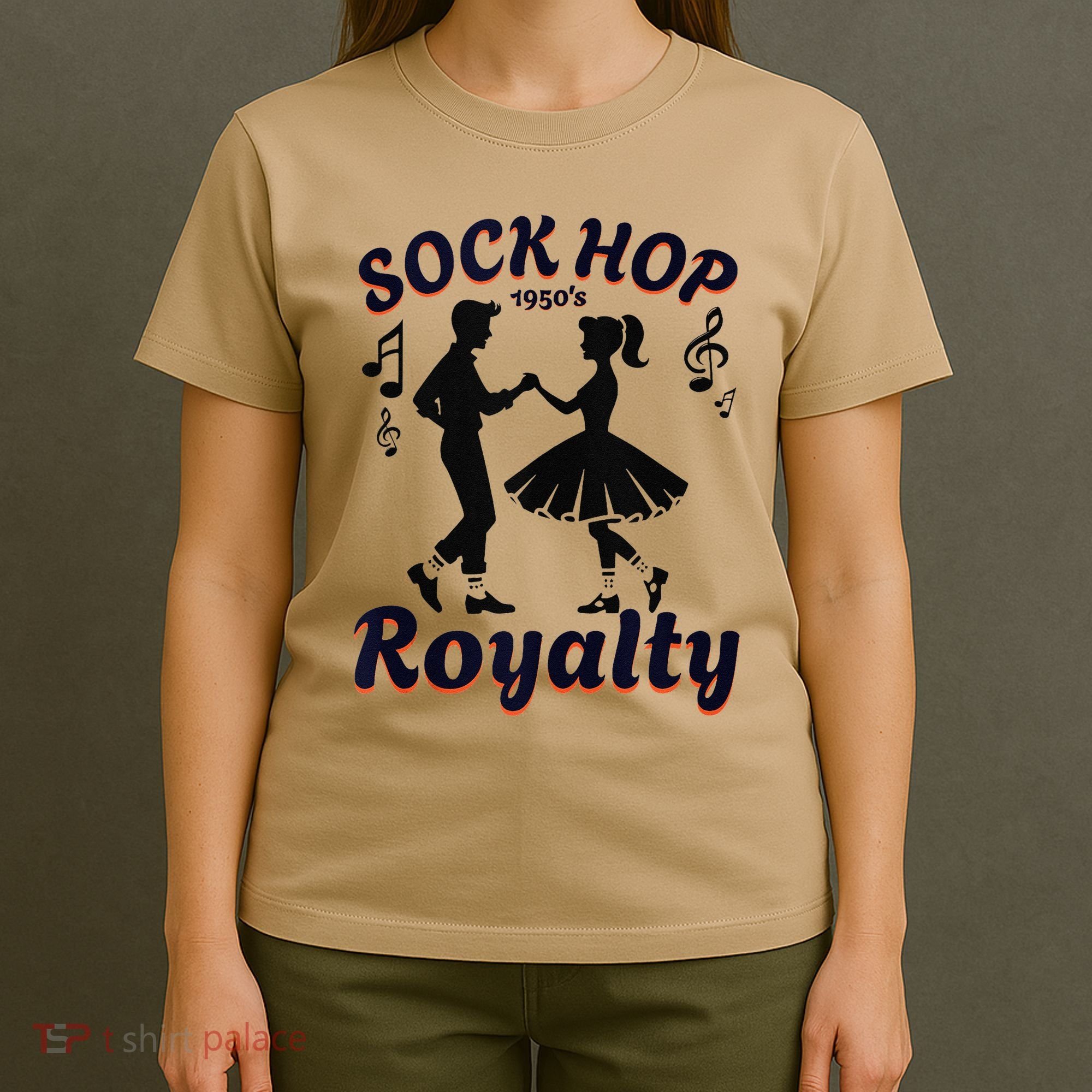 Sock Hop Jukebox Poodle Skirt Greaser 1950S Rock T-Shirt