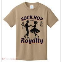 Sock Hop Jukebox Poodle Skirt Greaser 1950S Rock Kids T-Shirt thumb 0