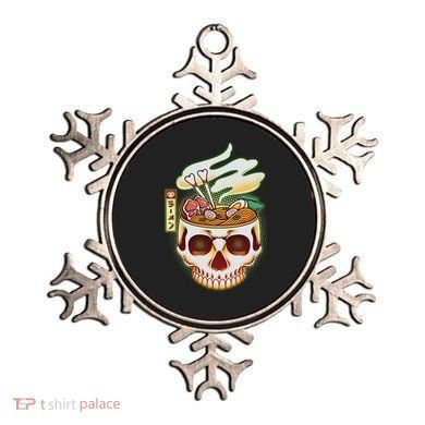 Spooky Halloween Japanese Ramen Skull Bowl Ornament