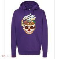 Spooky Halloween Japanese Ramen Skull Bowl Hoodie thumb 0