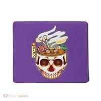 Spooky Halloween Japanese Ramen Skull Bowl Mousepad thumb 0