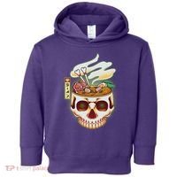 Spooky Halloween Japanese Ramen Skull Bowl Toddler Hoodie thumb 0