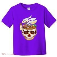 Spooky Halloween Japanese Ramen Skull Bowl Toddler T-Shirt thumb 0