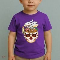 Spooky Halloween Japanese Ramen Skull Bowl Toddler T-Shirt thumb 2