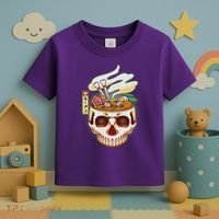 Spooky Halloween Japanese Ramen Skull Bowl Toddler T-Shirt thumb 3