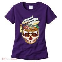 Spooky Halloween Japanese Ramen Skull Bowl Women's T-Shirt thumb 0