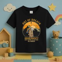 Sloth Hiker Joke Out Of Breath Hiking Society Toddler T-Shirt thumb 3