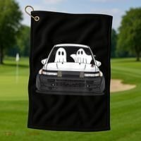 Spooky Halloween JDM Hachiroku 86 Ghost Levin Coupe Golf Towel thumb 1