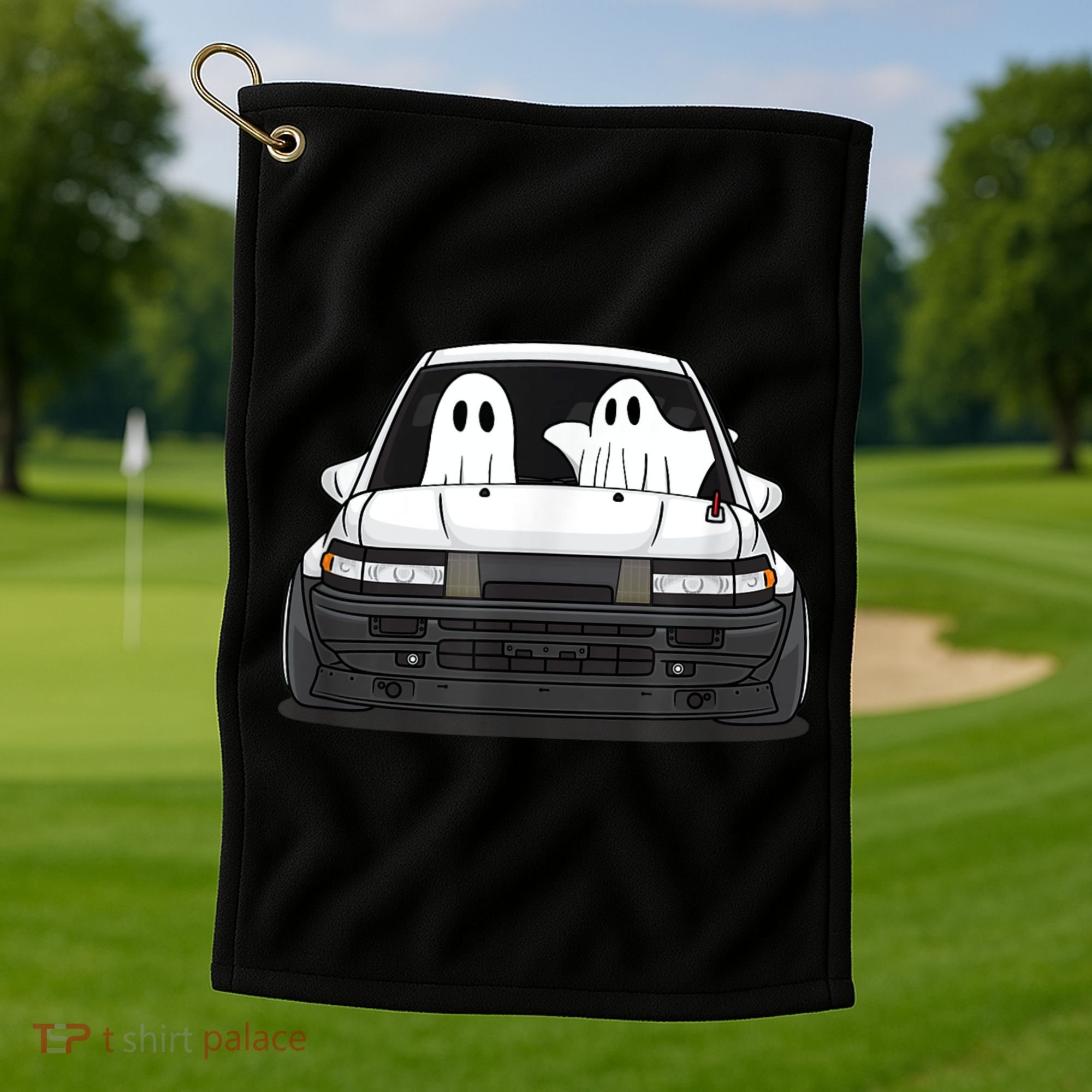 Spooky Halloween JDM Hachiroku 86 Ghost Levin Coupe Golf Towel