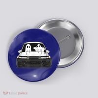 Spooky Halloween JDM Hachiroku 86 Ghost Levin Coupe Button thumb 0