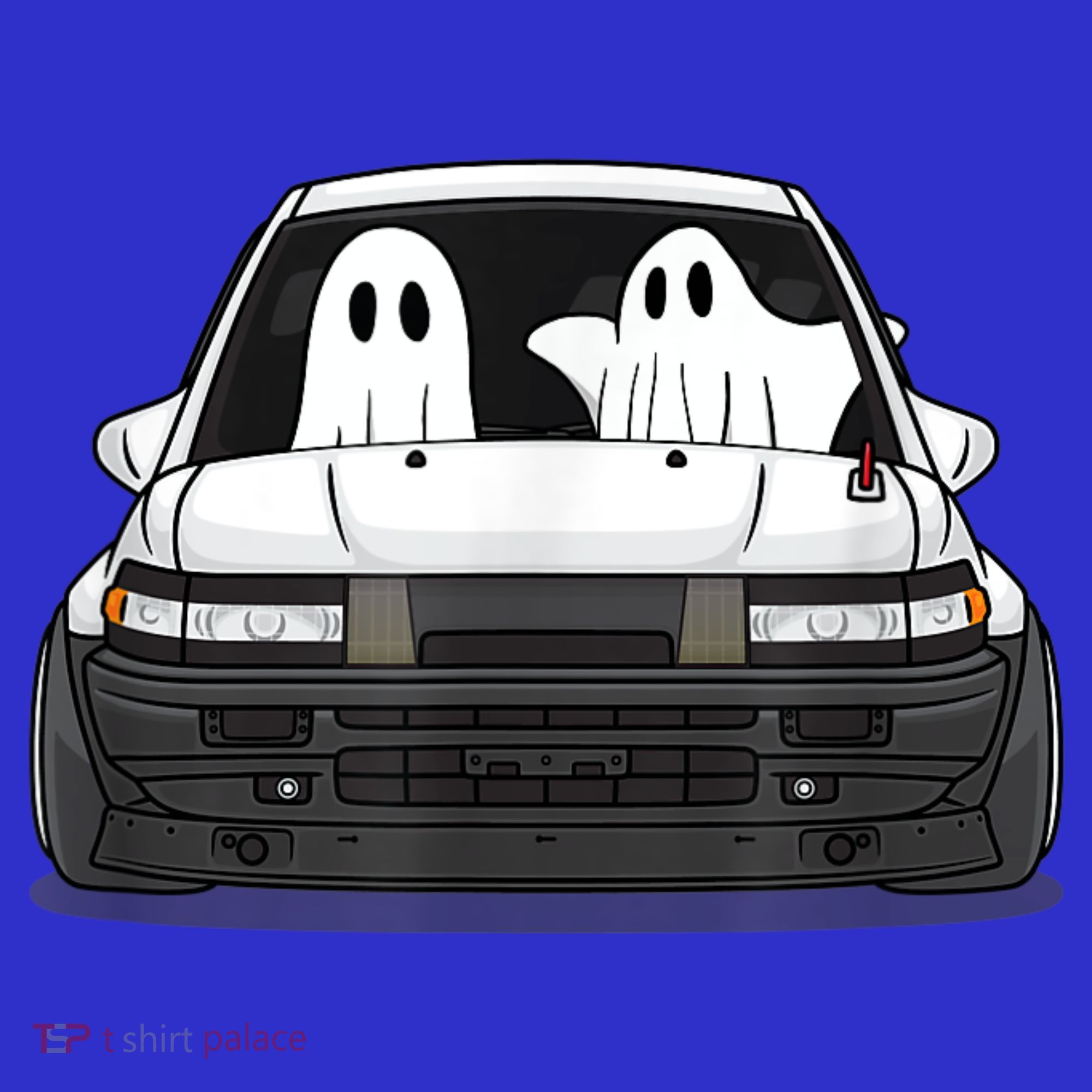 Spooky Halloween JDM Hachiroku 86 Ghost Levin Coupe Button
