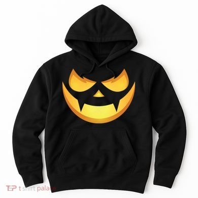 Spooky Halloween Jack O Lantern Glowing Pumpkin Face Costume Hoodie