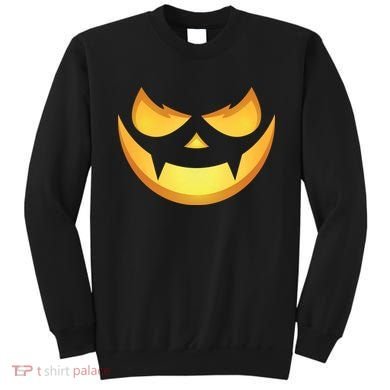 Spooky Halloween Jack O Lantern Glowing Pumpkin Face Costume Sweatshirt
