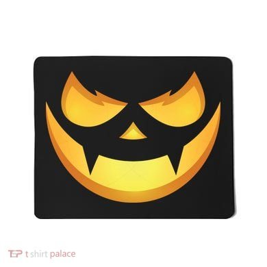 Spooky Halloween Jack O Lantern Glowing Pumpkin Face Costume Mousepad