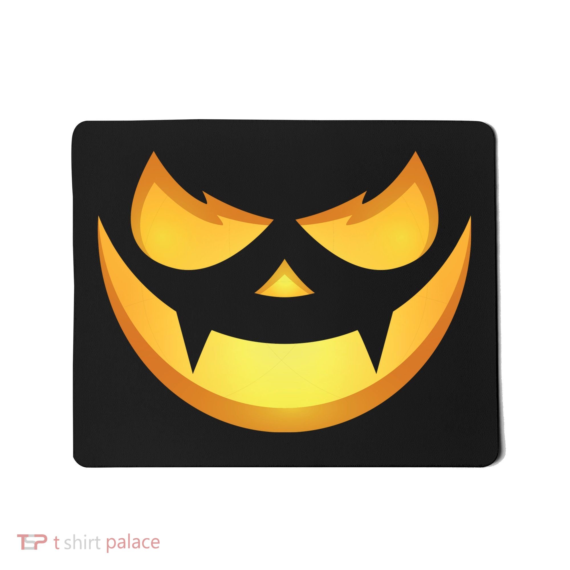 Spooky Halloween Jack O Lantern Glowing Pumpkin Face Costume Mousepad