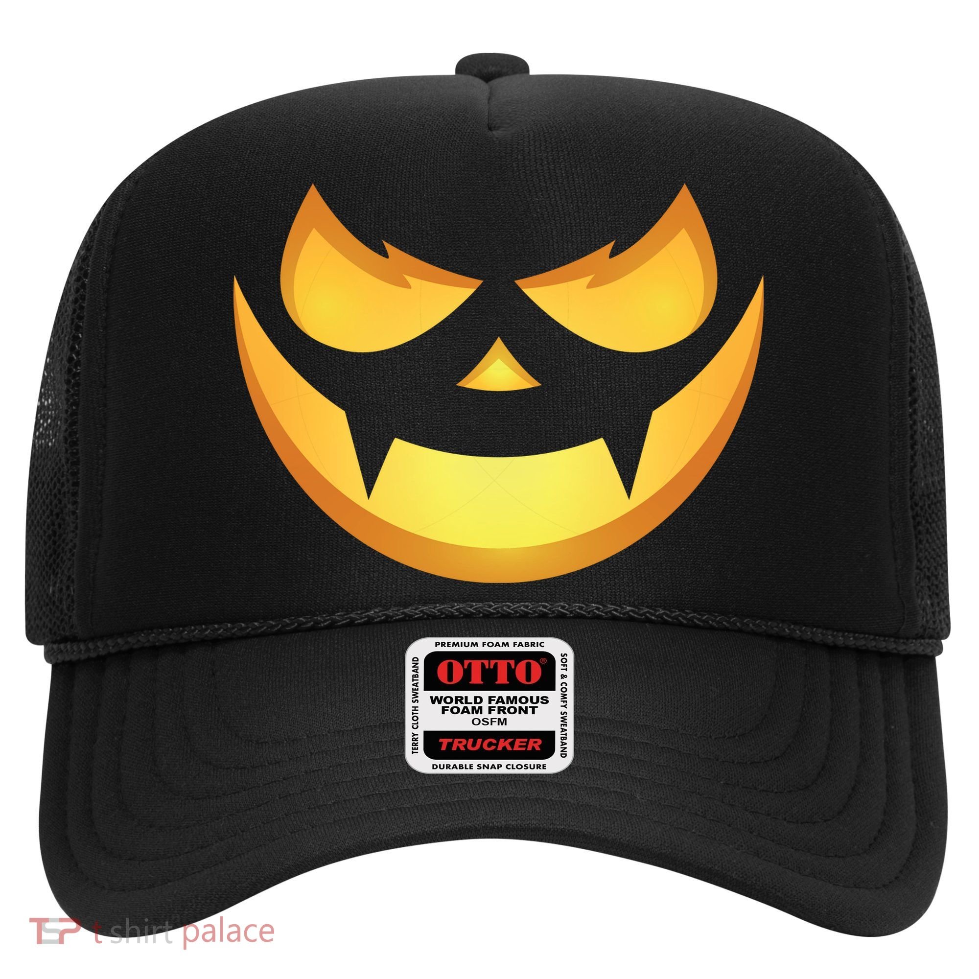 Spooky Halloween Jack O Lantern Glowing Pumpkin Face Costume Hat