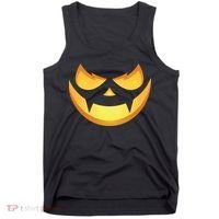 Spooky Halloween Jack O Lantern Glowing Pumpkin Face Costume Tank Top thumb 0