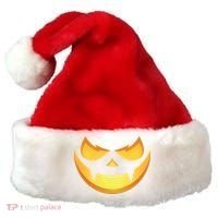 Spooky Halloween Jack O Lantern Glowing Pumpkin Face Costume Santa Hat thumb 0
