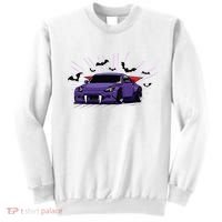 Spooky Halloween Jdm 350z Z33 Vampire Drift Car Illustrated Sweatshirt thumb 0