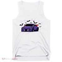 Spooky Halloween Jdm 350z Z33 Vampire Drift Car Illustrated Tank Top thumb 0