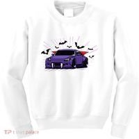 Spooky Halloween Jdm 350z Z33 Vampire Drift Car Illustrated Kids Sweatshirt thumb 0