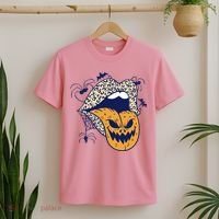 Spooky Halloween Lips T-Shirt thumb 2